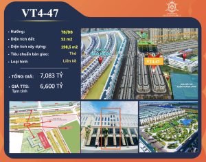 Bán Shophouse Vịnh Tây VT4-47 Vinhomes Ocean Park 3 The Crown