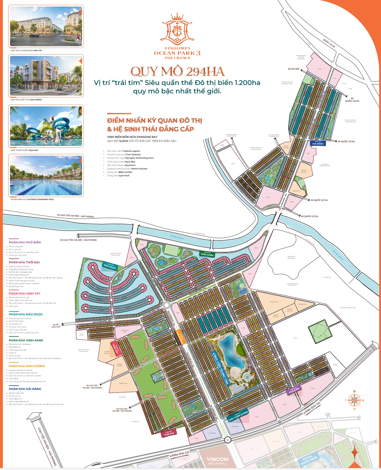 Giới thiệu tổng quan Vinhomes Ocean Park 3 – The Crown: Chuyên bán biệt thự đơn lập, biệt thự song lập, biệt thự tứ lập, biệt thự liền kề, shophouse thương mại, căn hộ cao cấp