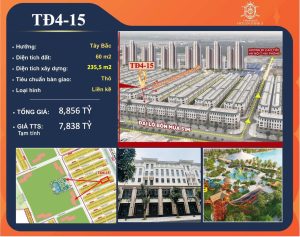 Shophouse Thời Đại TĐ4-15 Vinhomes Ocean Park 3 The Crown