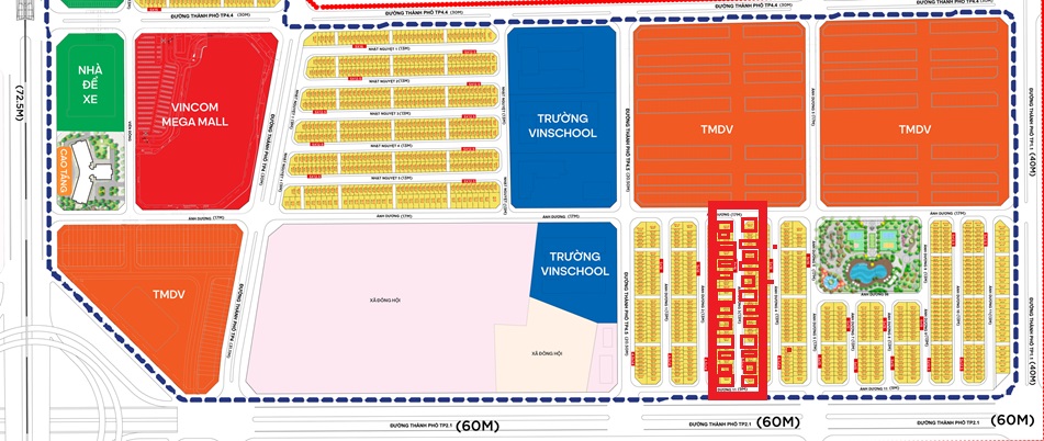 Bán liền kề Ánh Dương 3 Phân Khu Cát Tường Vinhomes Global Gate Cổ Loa Đông Anh. Bán liền kề 80m2, liền kề 63m2 giá bán rẻ nhất thị trường