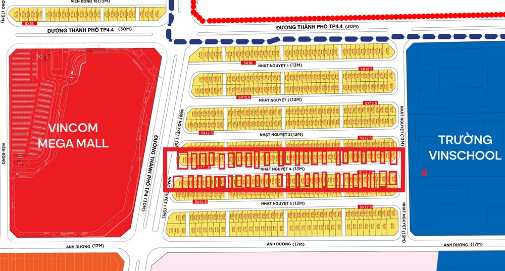 Bán liền kề Nhật Nguyệt 4 Vinhomes Global Gate Cổ Loa Đông Anh Phân Khu Cát Tường