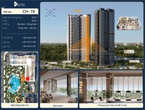 Căn hộ phòng ngủ + số 19 diện tích 62m2 The Sunset S2 Masteri Grand Avenue Vinhomes Global Gate Cổ Loa