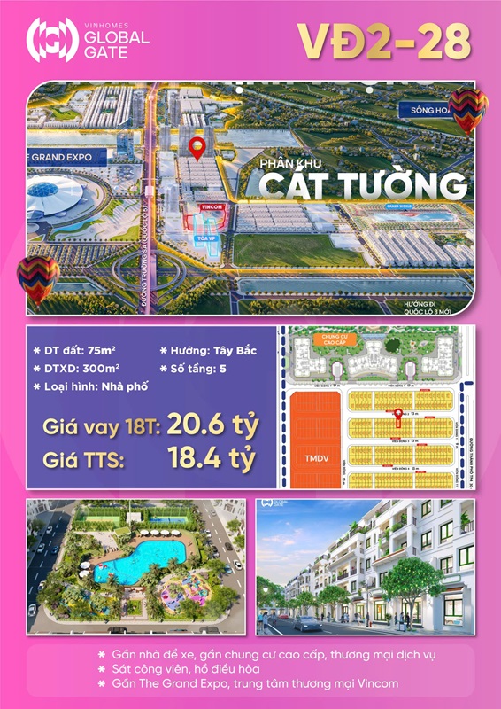 Viễn đông 2 căn 28 Vinhomes Global Gate