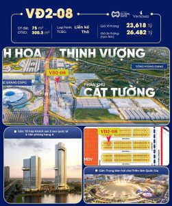 Bán shophouse Viễn Đông 2 căn 08 Vinhomes Cổ Loa Global gate