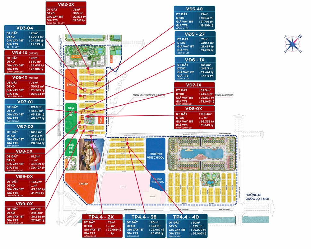 Giá bán Liền kề Viễn Đông Vinhomes Cổ Loa Global Gate