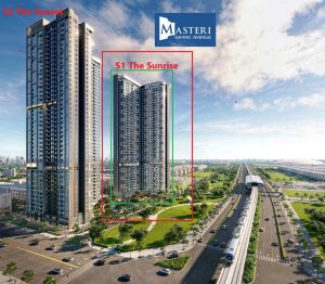 Tòa The tòa Sunrise S1 Masteri Grand Avenue Vinhomes Global Gate Cổ Loa Đông Anh Hà Nội mở bán đợt 1