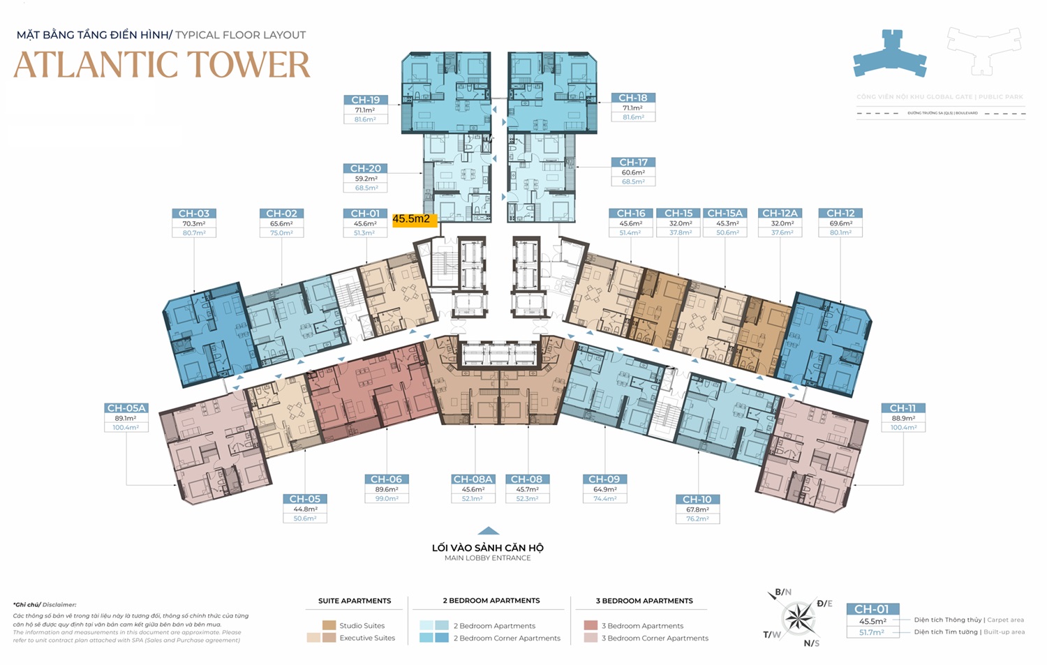 Tòa Y4 Atlantic Tower - The Continental Imperia Signature Vinhomes Global Gate Cổ Loa