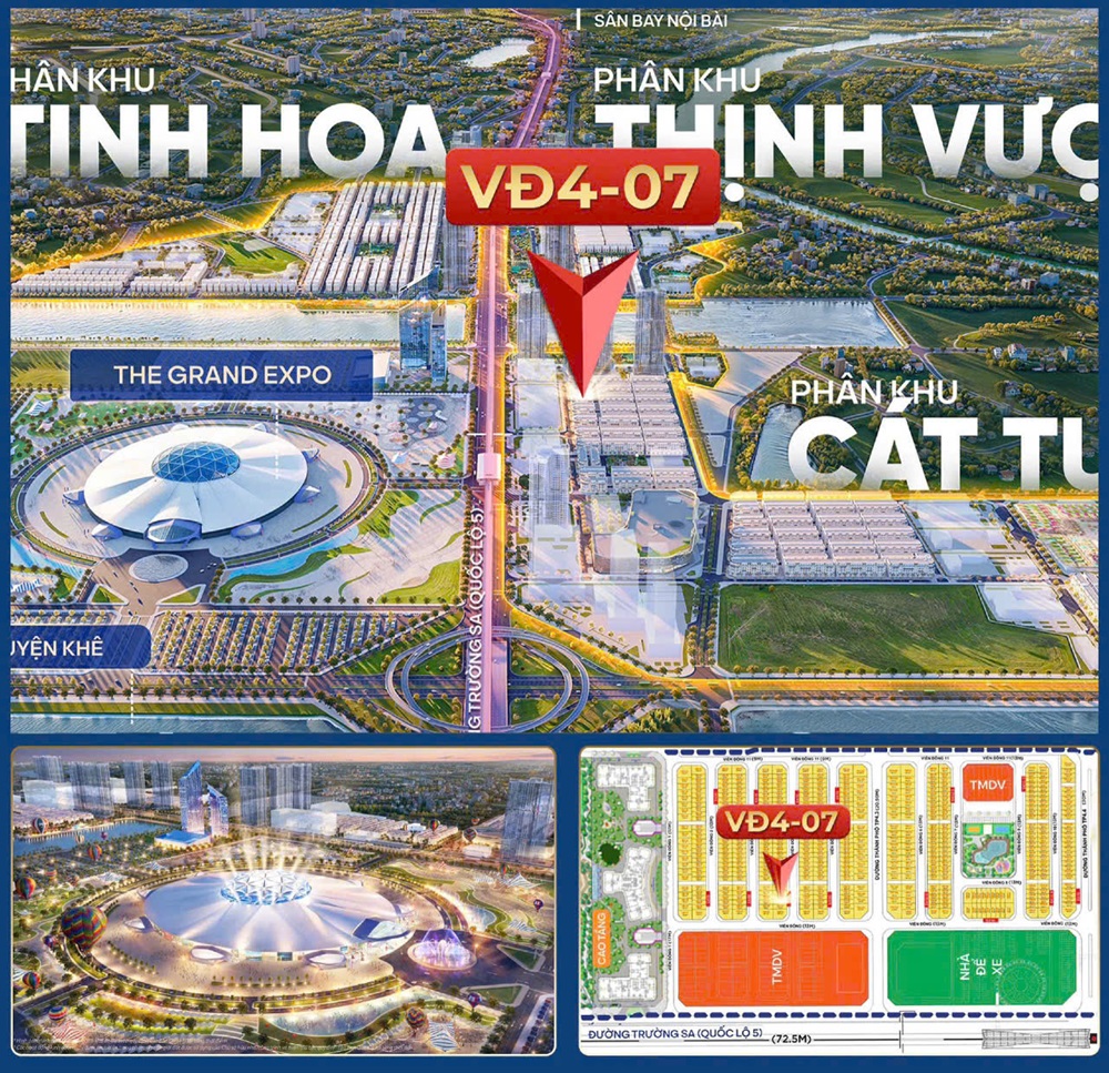 Bán liền kề VĐ4 căn 07 Viễn Đông Vinhomes Global Gate Cổ Loa