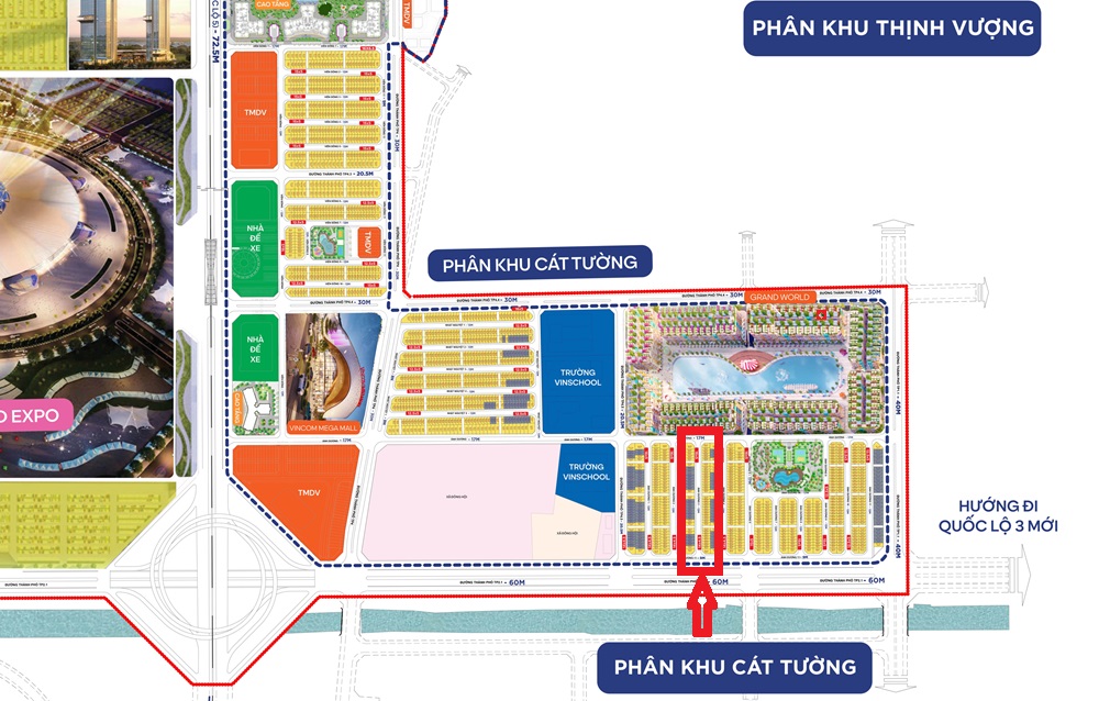 Liền kề AD3 Vinhomes Global Gate Cổ Loa Đông Anh