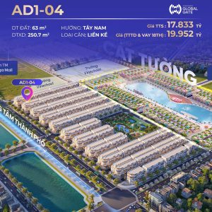 Bán liền kề AD1 căn 04 Vinhomes Đông Anh Global Gate Cổ Loa