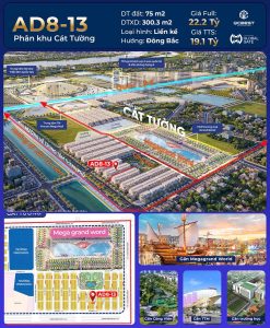 Bán liền kề AD8 căn 13 Vinhomes Cổ Loa Global Gate