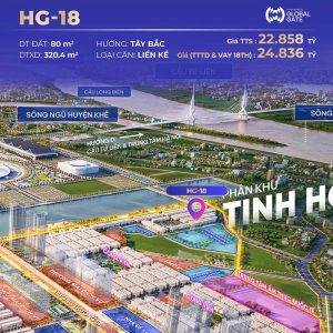 Bán liền kề Hoàng Gia 18 Vinhomes Đông Anh Global Gate