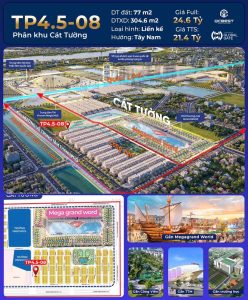 Bán liền kề TP4.5 căn 08 Vinhomes Đông Anh
