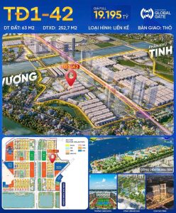 Bán liền kề Thời Đại 1 căn 42 Vinhomes Đông Anh Global Gate