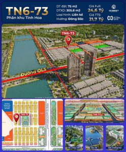 Bán liền kề xẻ khe Thiên Nga 6 căn 73 Vinhomes Đông Anh Global Gate