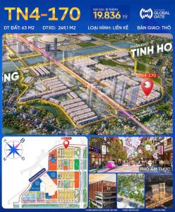 Liền kề TN4-170 Vinhomes Đông Anh Global Gate