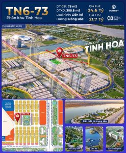 Liền kề TN6-73 Lô xẻ khe Tinh Hoa Vinhomes Global Gate Cổ Loa