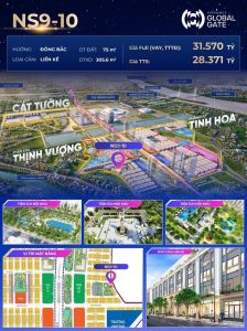 Bán liền kề Ngôi Sao 9 căn 10 Vinhomes Đông Anh Global Gate