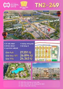 Bán liền kề TN2-249 90m2 Vinhomes Đông Anh Global Gate