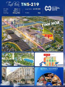 Bán liền kề xẻ khe TN5-219 Vinhomes Đông Anh Global Gate