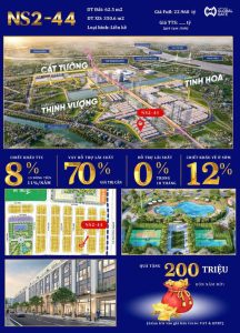 Bán liền kề NS2-44, 62.5m2 giá 18 tỷ Vinhomes Đông Anh Global Gate