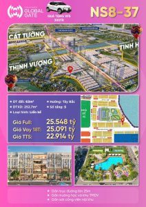 Bán liền kề NS8-37 Vinhomes Cổ Loa Đông Anh Global Gate