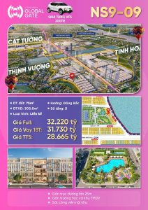 Bán liền kề NS9-09 Vinhomes Cổ Loa Đông Anh Global Gate