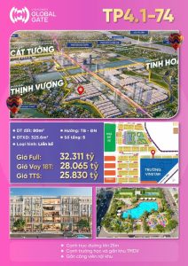 Bán liền kề TP4.1-74 Vinhomes Global Gate Cổ Loa Đông Anh