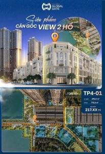 Bán lô góc Shophouse TP4-01, 290m2 Vinhomes Đông Anh Global Gate