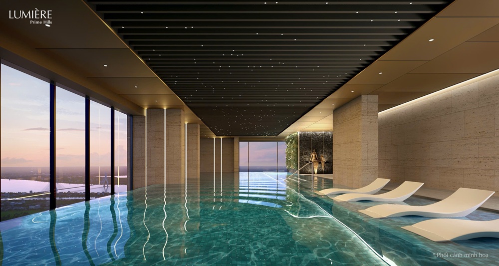 Bể bơi 4 mùa Tòa Skyline Tower - Lumière Prime Hills Vinhomes Global Gate