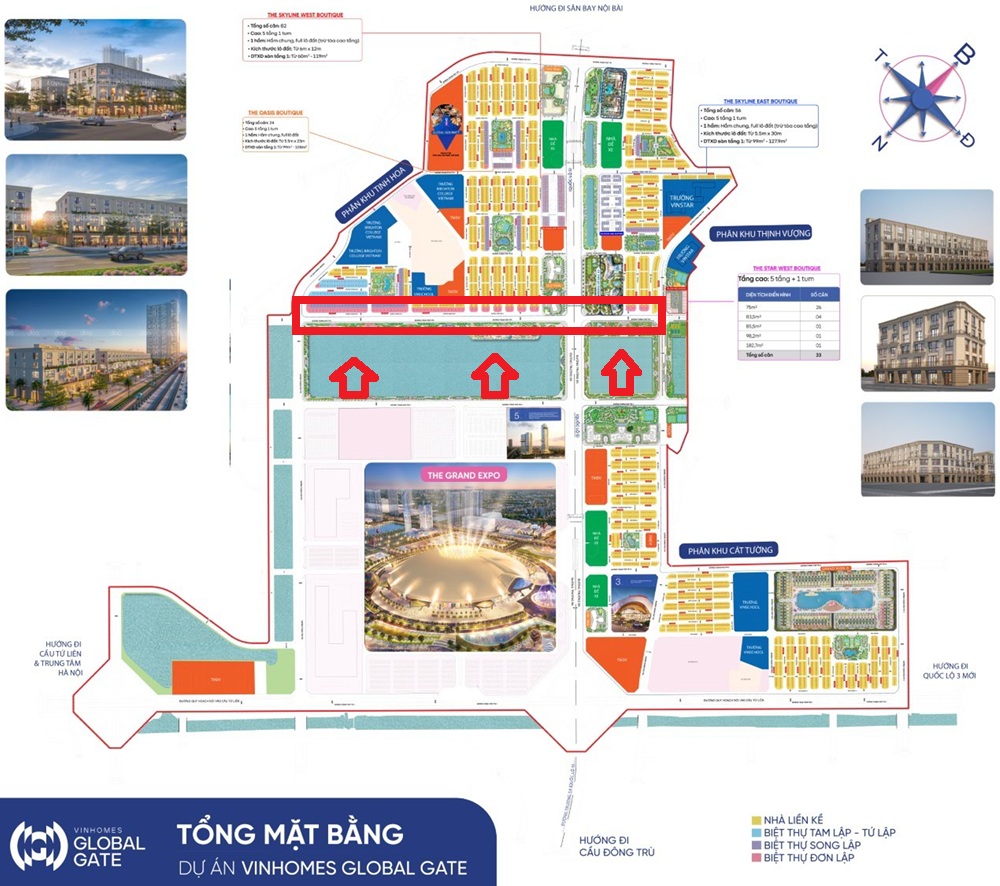 Cho thuê biệt thự mặt hồ Vinhomes Global Gate Cổ Loa Đông Anh Hà Nội