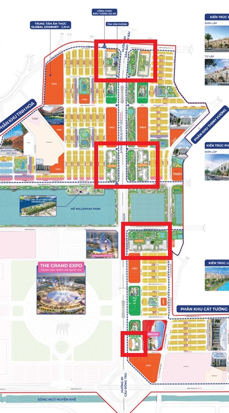 Cho thuê shophouse khối đế chung cư Masterise và MIK tại dự án Vinhomes Global Gate (Cổ Loa, Đông Anh, Hà Nội) 