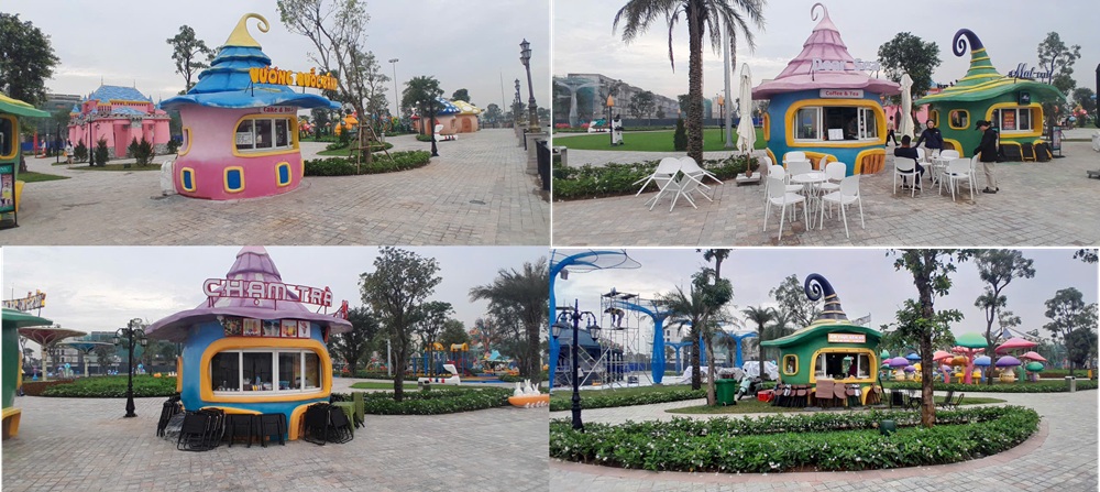 Gian hàng nấm ( Booth bán hàng ) tại Wonderland Vinhomes Global Gate