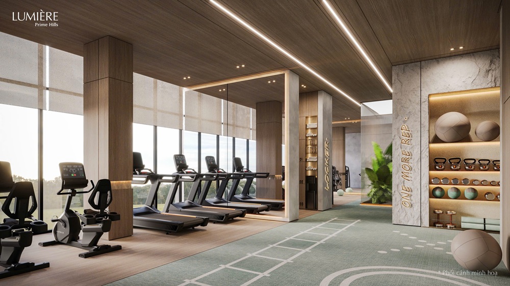 Phòng gym Tòa Lumière Prime Hills Vinhomes Global Gate