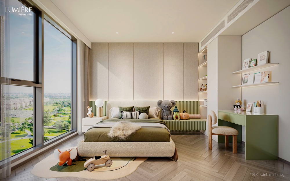 Phòng ngủ Tòa Skyline Tower - Lumière Prime Hills Vinhomes Global Gate