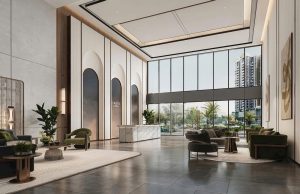 Sảnh chung cư Lumiere Prime Peak Vinhomes Global Gate Cổ Loa