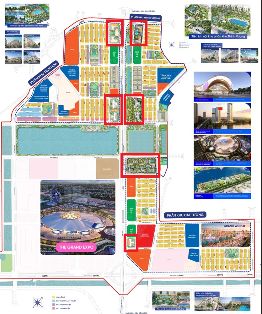 Shophouse Chân Đế Chung Cư Masterise, MIK tại Vinhomes Global Gate