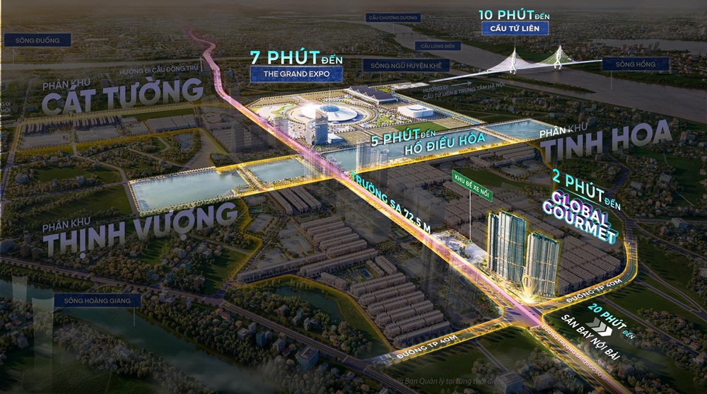 Tiện ích Vinhomes Global Gate Đông Anh
