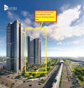 Tòa S1 The Sunrise Tower dự án Masteri Grand Avenue Vinhomes Global Gate