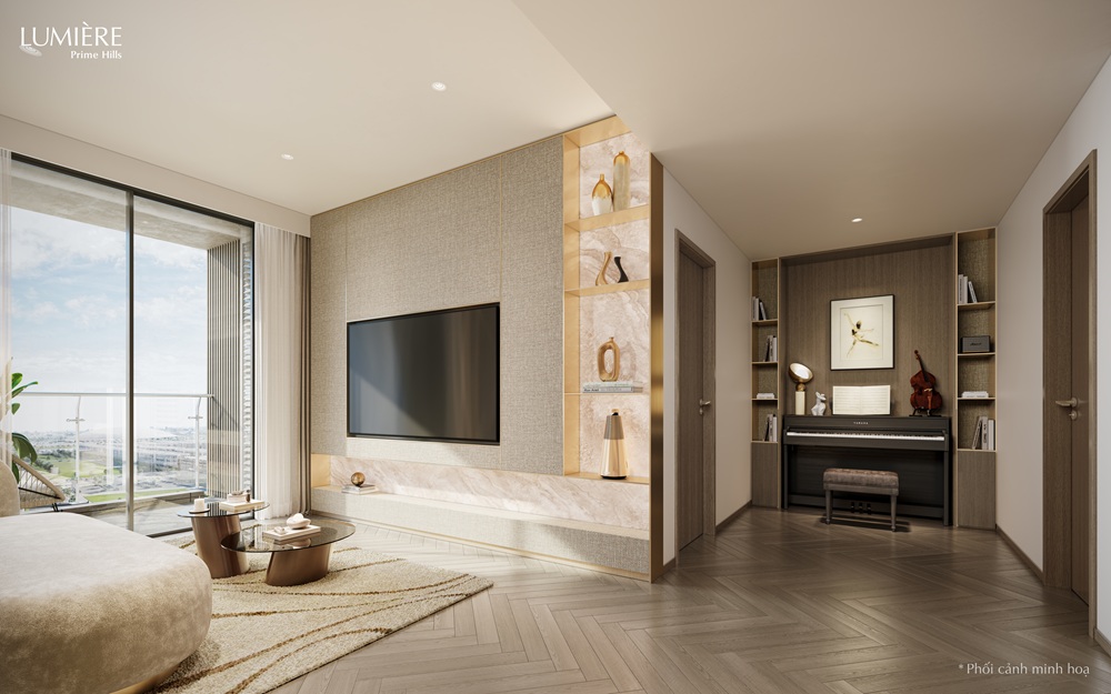 1BR_Living Plus Corner_LUMIÈRE Prime Hills