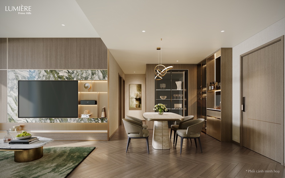 2BR_Living Dining Plus_LUMIÈRE Prime Hills