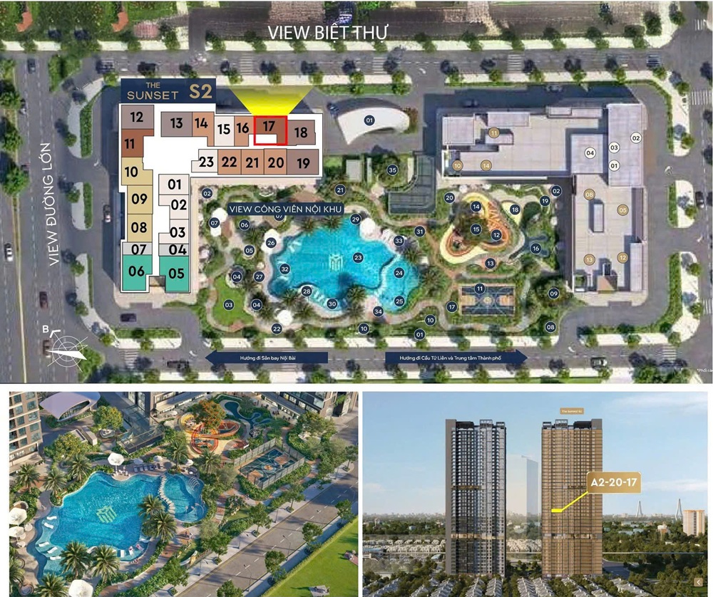 Giá bán Masteri Grand Avenue Masterise Vinhomes Global Gate (Toà S2, Tòa S1)