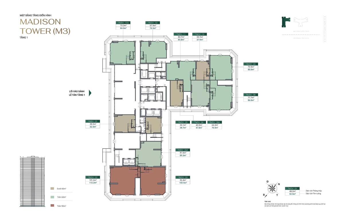 Bán shop khối đế tòa Monaco M3 tầng 1 Chung cư Cosmopolitan MIK Vinhomes Global Gate Cổ Loa