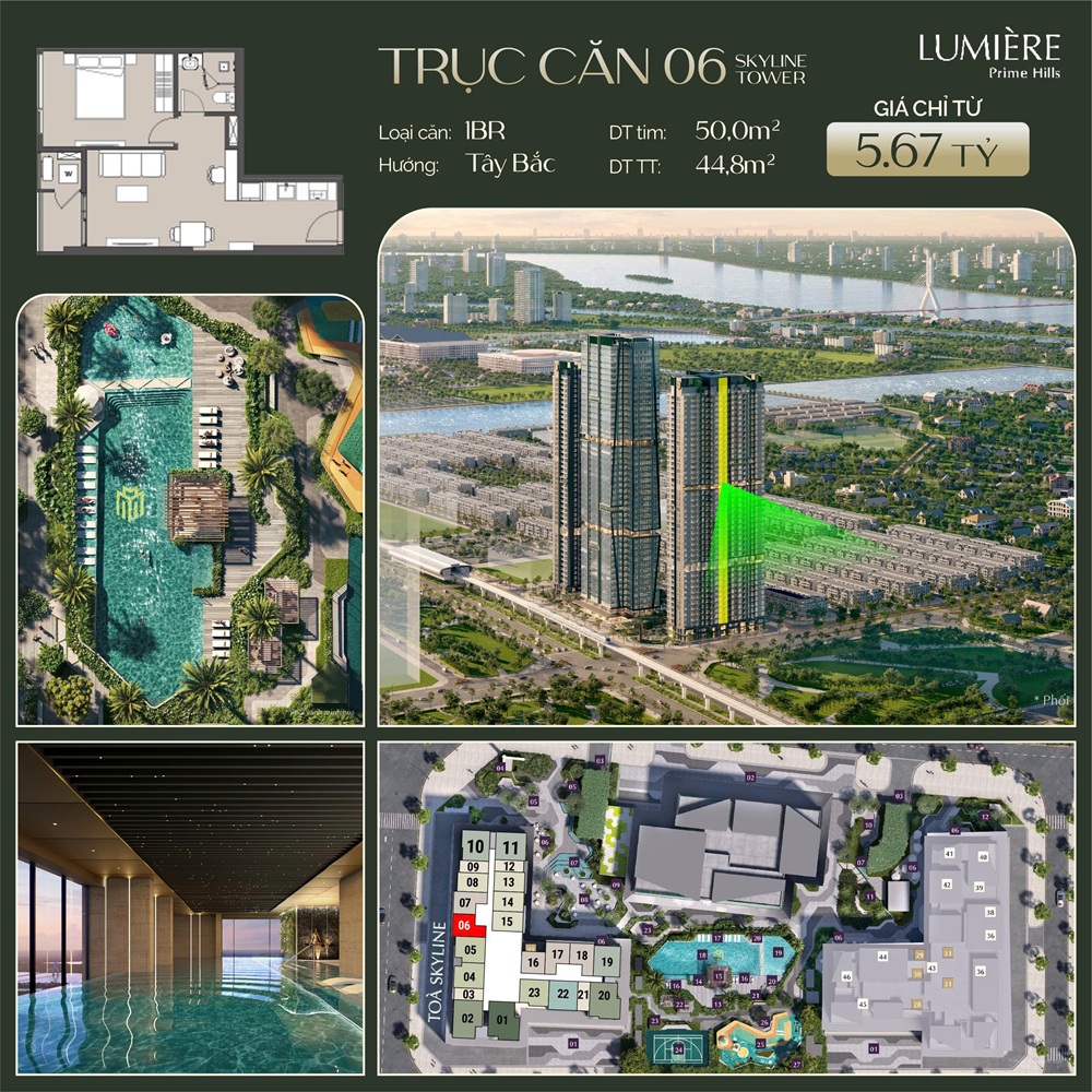 Căn hộ 1 phòng ngủ (1PN) Vinhomes Global Gate Đông Anh