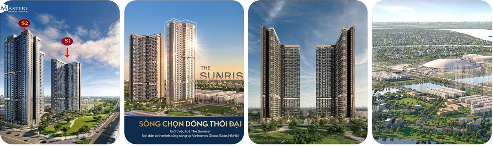 Căn hộ Penthouse The Sunrise (S1) Masteri Grand Avenue Cổ Loa Vinhomes Global Gate Đông Anh mua bán giá và rẻ cho thuê