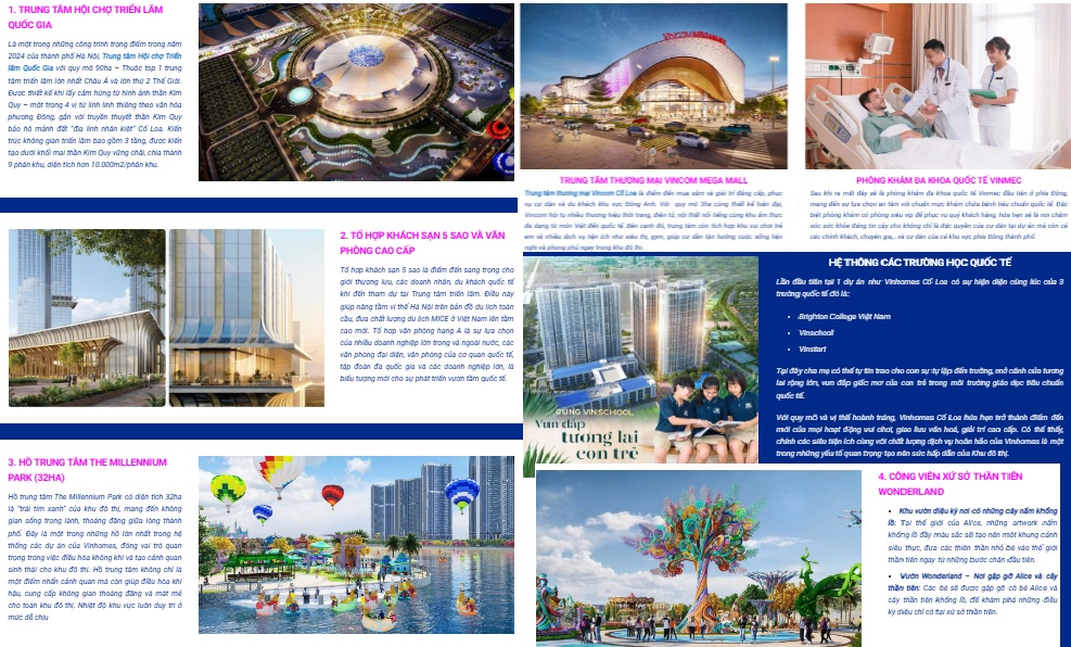 Tiện ích Vinhomes Cổ Loa (Vinhomes Global Gate Đông Anh)