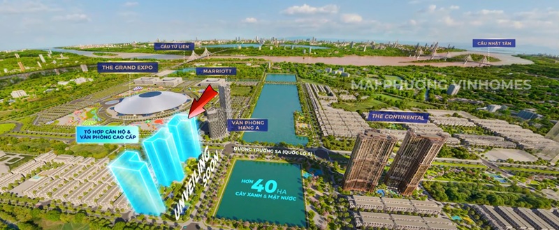 Chung cư MIK Cổ Loa tại Vinhomes Global Gate; Giá bán (Y4 Atlantic, Y5 Pacific)The Continental, The Continental ( M1 Mayfair, M2 Monaco, M3 Mandison)