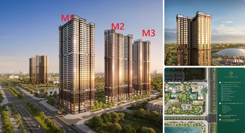 The Cosmopolitan (M1, M2, M3) do MIK Group phát triển tại Vinhomes Global Gate Cổ Loa