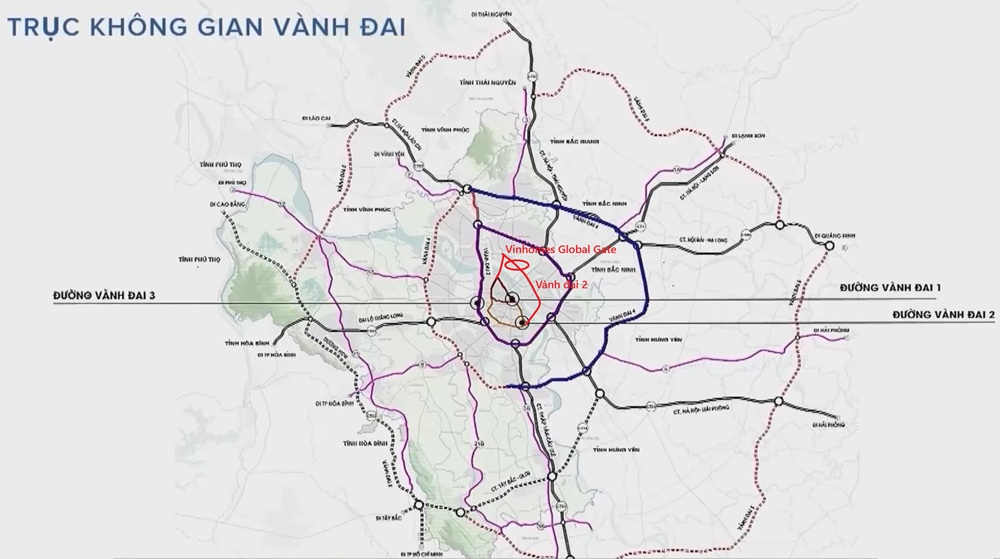 Kết nối Hồ Tây – Cổ Loa, hệ thống giao thông, kết nối vùng, phát triển hạ tầng vành đai đô thị mở rộng Đông Anh – Gia Lâm – Bắc Từ Liêm.