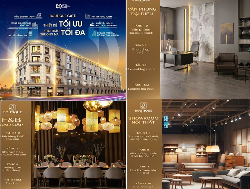 Lợi thế shop kinh doanh Expo – Bình Minh – Hoàng Hôn tại Vinhomes Global Gate Cổ Loa